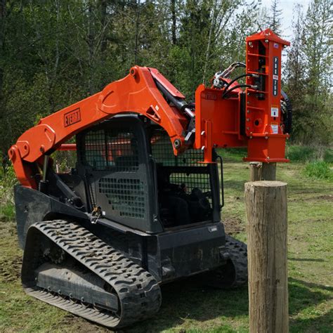 skid steer mount post pounder|skid steer attachments post driver.